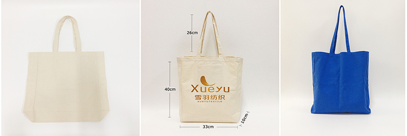 recycled canvas fashion tote bag cotton shopper customized logo and color 7